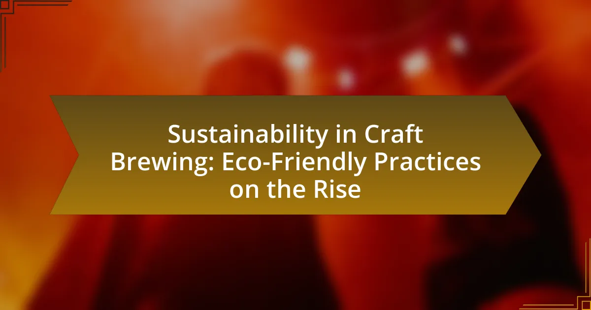 Sustainability in Craft Brewing: Eco-Friendly Practices on the Rise