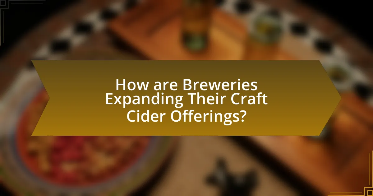 How are Breweries Expanding Their Craft Cider Offerings?