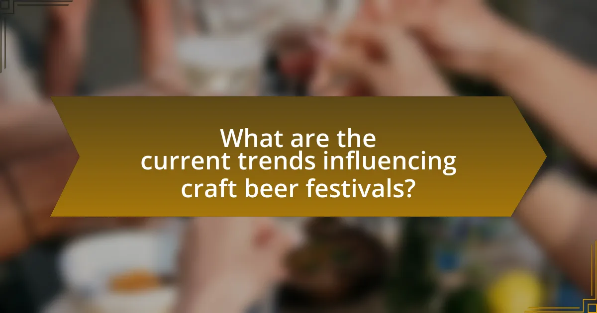 What are the current trends influencing craft beer festivals?